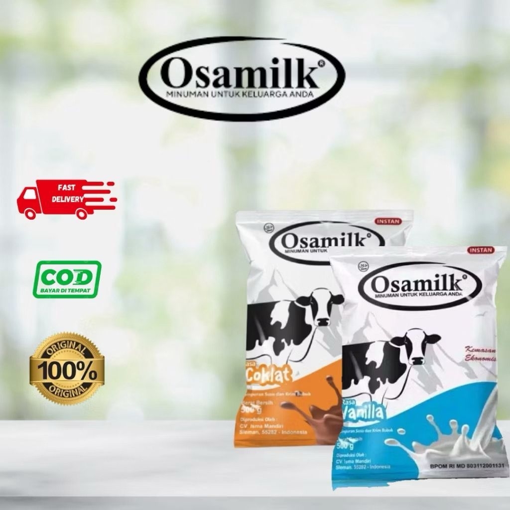

Promo - Osamilk 500gr rasa coklat & vanila susu penggemuk badan