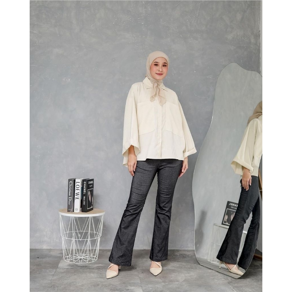 BLOUSE WANITA BIG SIZE | CORDU CROP TOP IYMELSAYSHIJAB