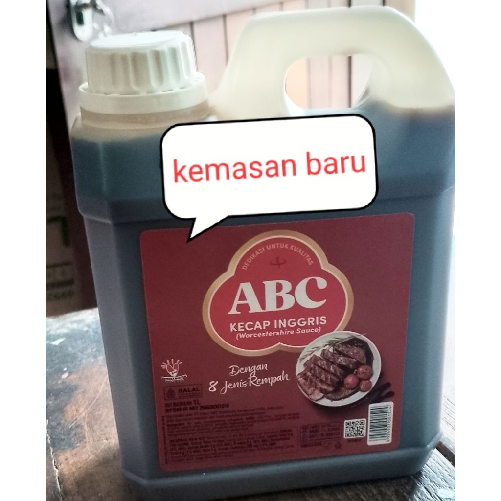 

ABC Kecap Inggris 1 Liter Kemasan Jirigen