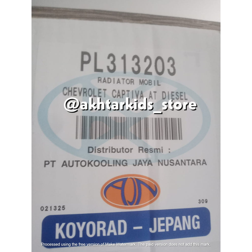 Radiator Chevrolet Captiva Diesel Matic Koyorad 2008 2009 2010 2011