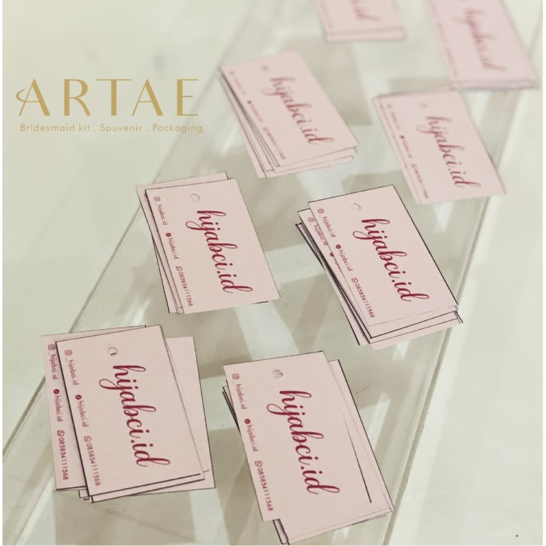 

Aesthetic Hangtag/ Hangtag Pricetag/Label produk custom/Hangtag Custum