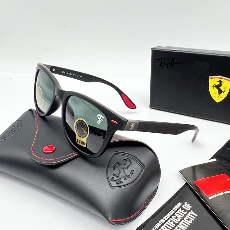 KACAMATA RB FERRARI 4125 ANTISILAU ANTIRADIASI OUTDOOR INDOOR BERSEPEDA BERKENDARA MENGEMUDI MEMANCI