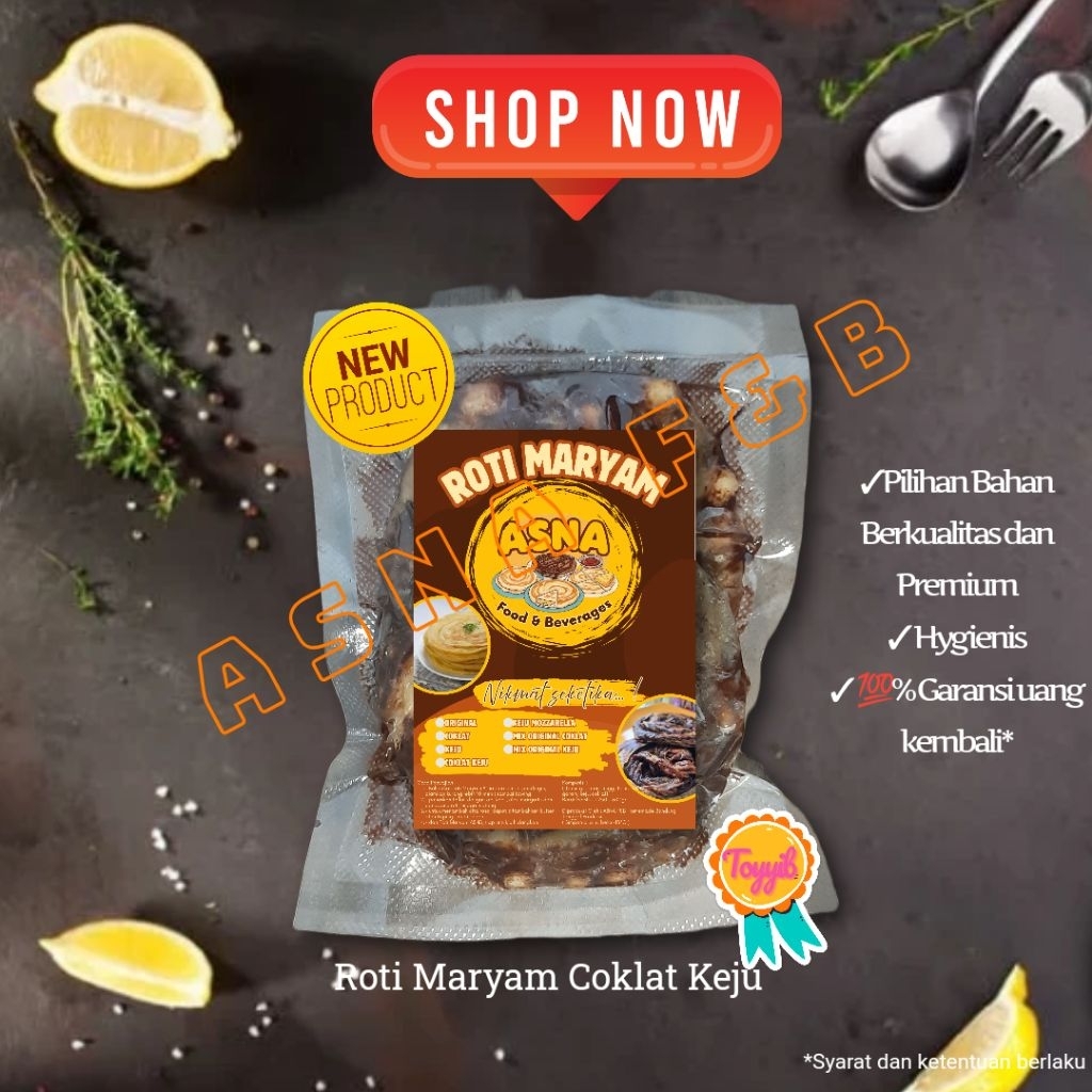 

Roti Maryam Asna | Roti Canai | Roti Cane Coklat Keju Bandung