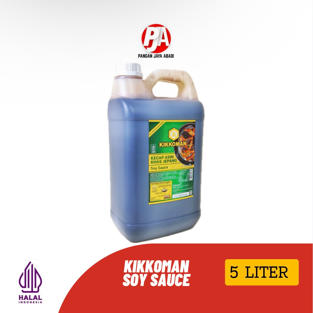 

KIkkoman Soy Sauce Halal 5 Liter / 5.7KG Kecap Asin Khas Jepang