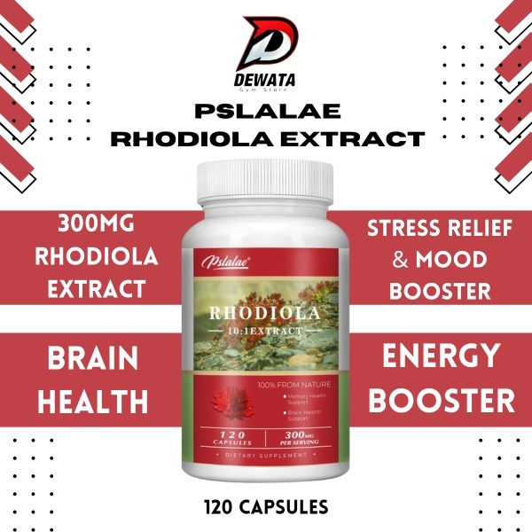 Pslalae RHODIOLA EXTRACT 300mg 120 Capsule Stress Relief Mood Energy Booster