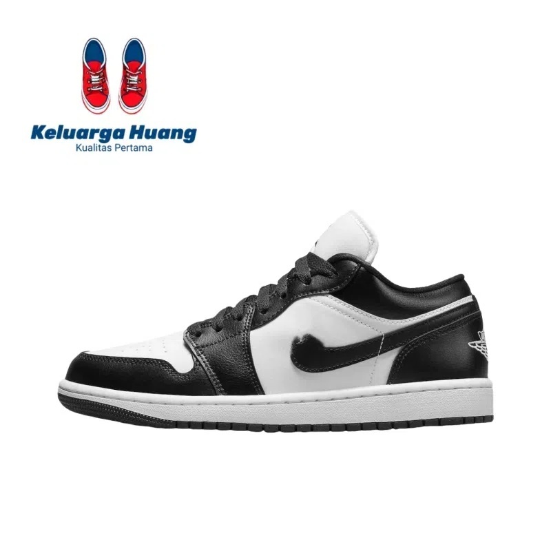 Sepatu Nǐke AJ1 Low Hitam Putih - Cocok untuk OOTD Harian