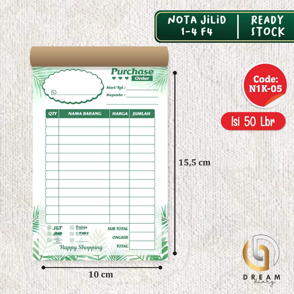 

NOTA OLSHOP MURAH ONLINE SHOP 1 PLY READY N1K-05