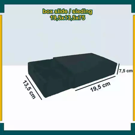 

(10pcs) Sleding Box Kemasan Hampers Kado Hadiah Souvenir KOtak Size 19x13x7cm Motif Full Hitam