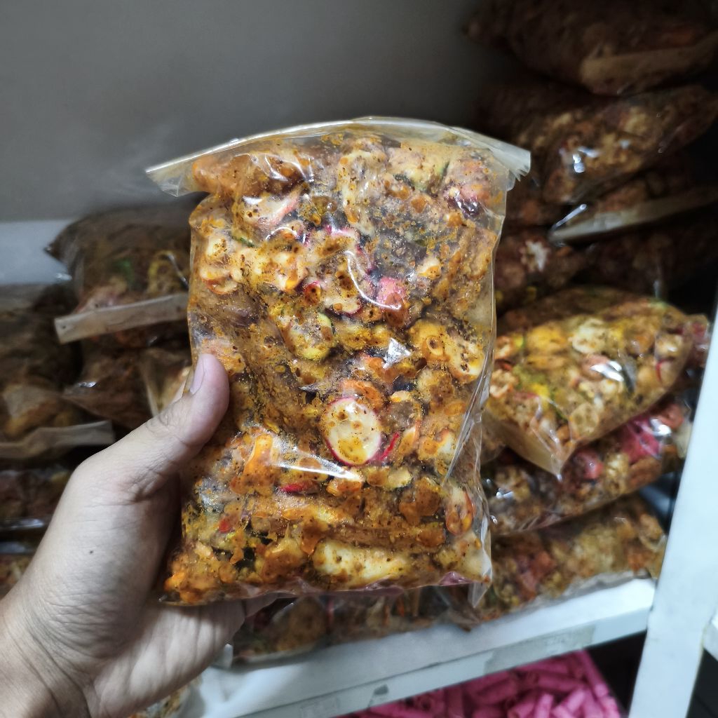 

sebring seblak bumbu kering - krucang bumbu kacang