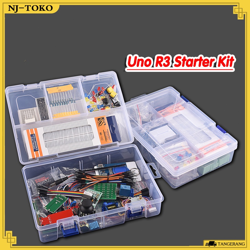1 Set Arduino Uno R3 Starter Kit Paket Lengkap Untuk Pemula Arduino UNO R3 Compatible Kit / R3 Ardui