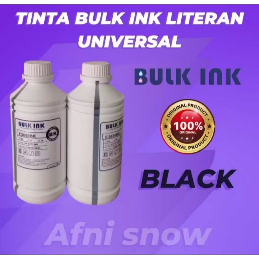Tinta Bulk Ink Universal Original 1Liter - Black