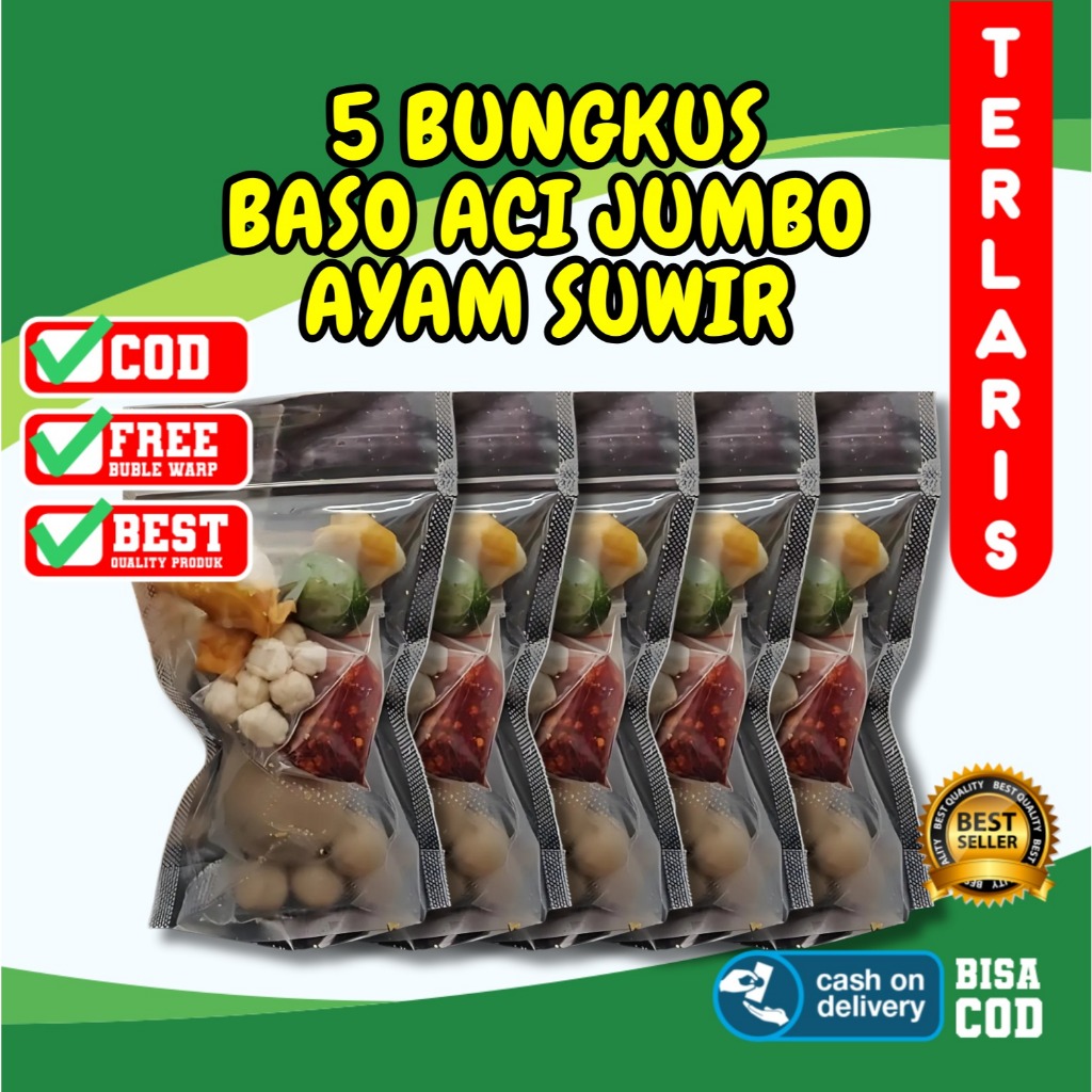 

PAKET 5 PCS Baso Aci Ayam Suir