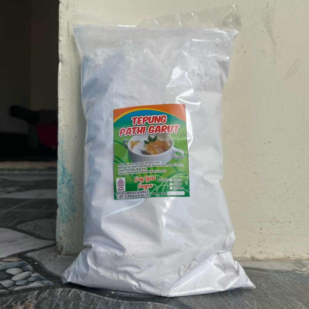 

Tepung Garut original 100% Asli kemasan 1kg | tepung garut asli | Tepung pati garut BPOM| tepung Angkrik