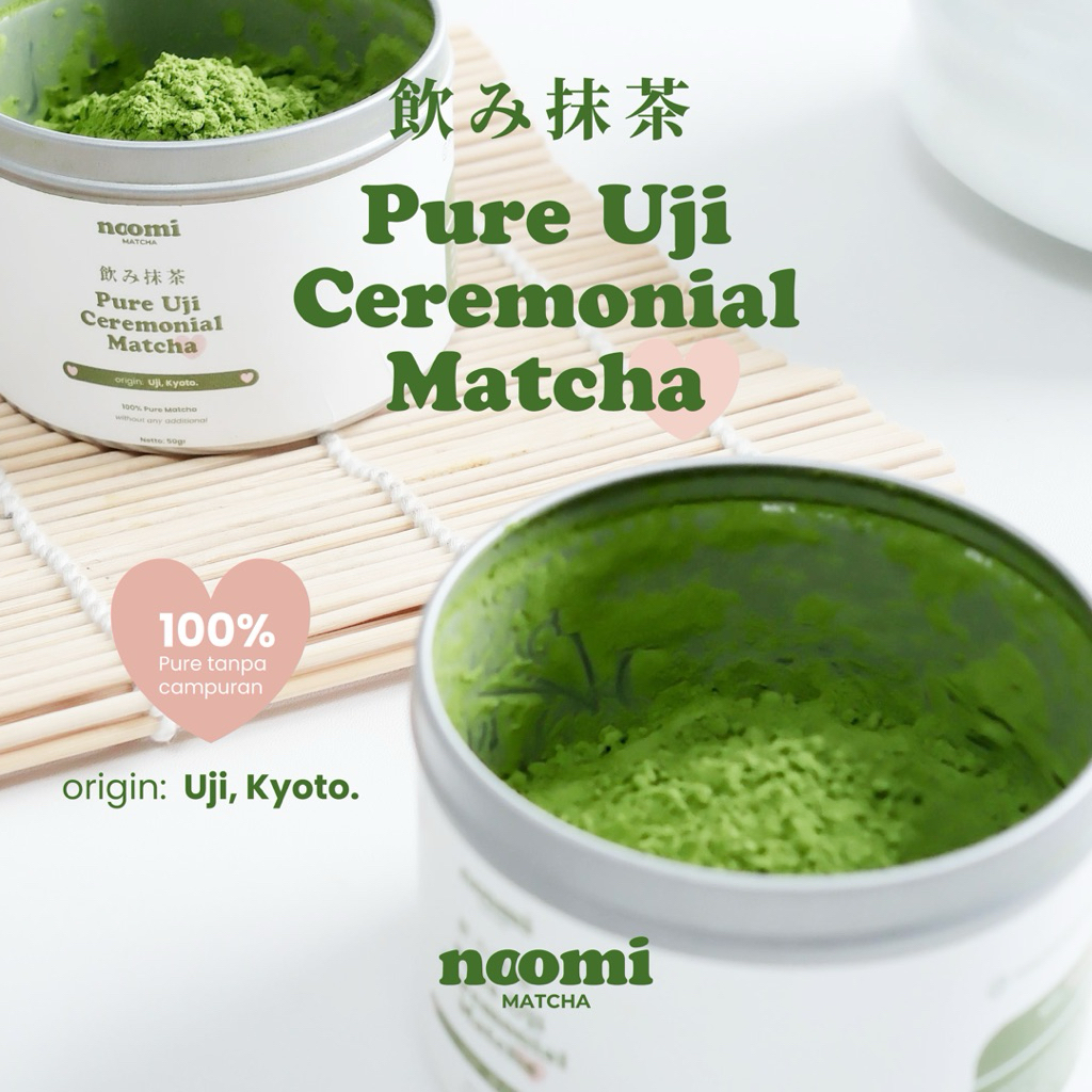 

Noomimatcha Pure Ceremonial Matcha Powder 50gr Noomi Matcha | 100% Pure Matcha no Additional.