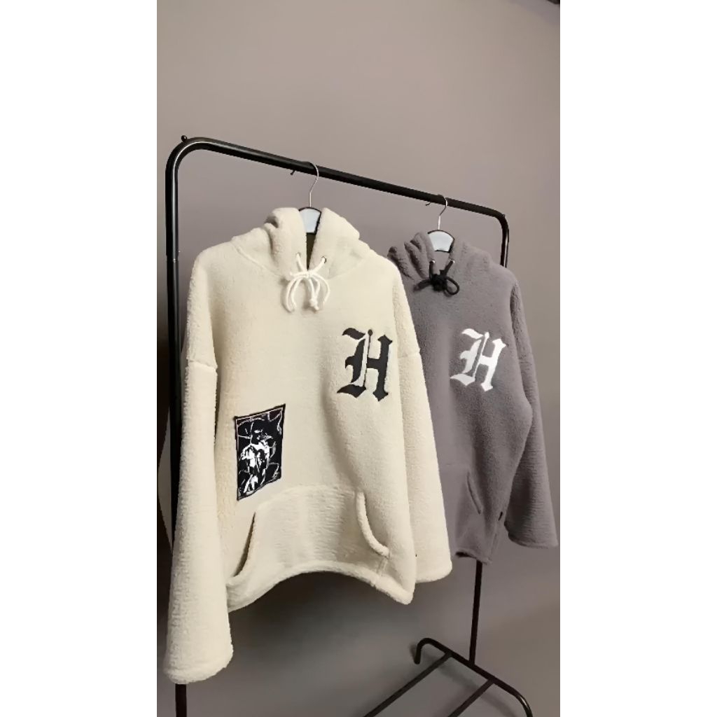 HSCO - Sherpa Hoodie Mischief Oversized (Limited Edition) Broken White