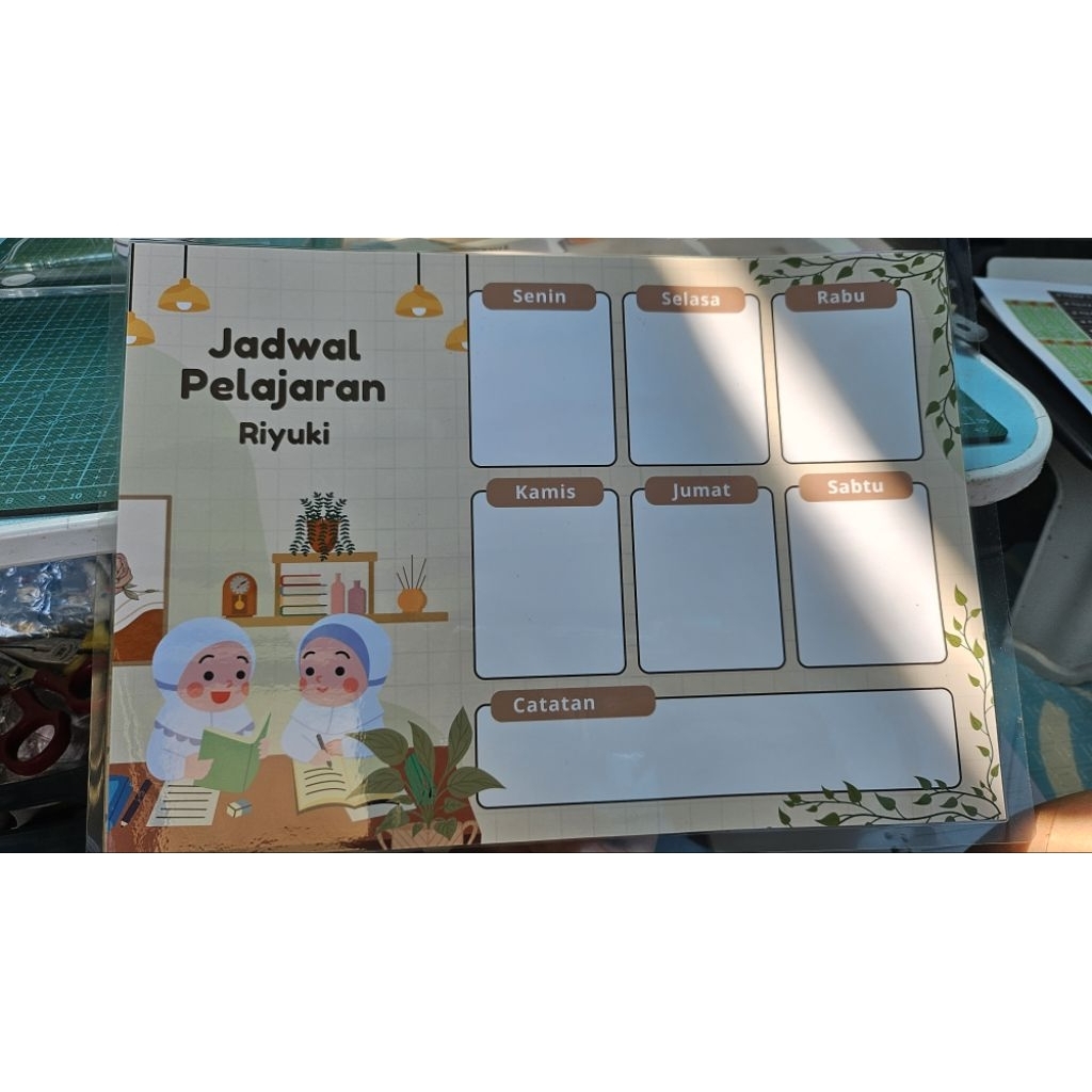 

jadwal pelajaran wipe n clean