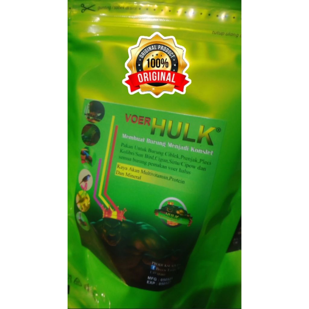 Pakan Burung Berkualitas Tinggi Voer HULK original