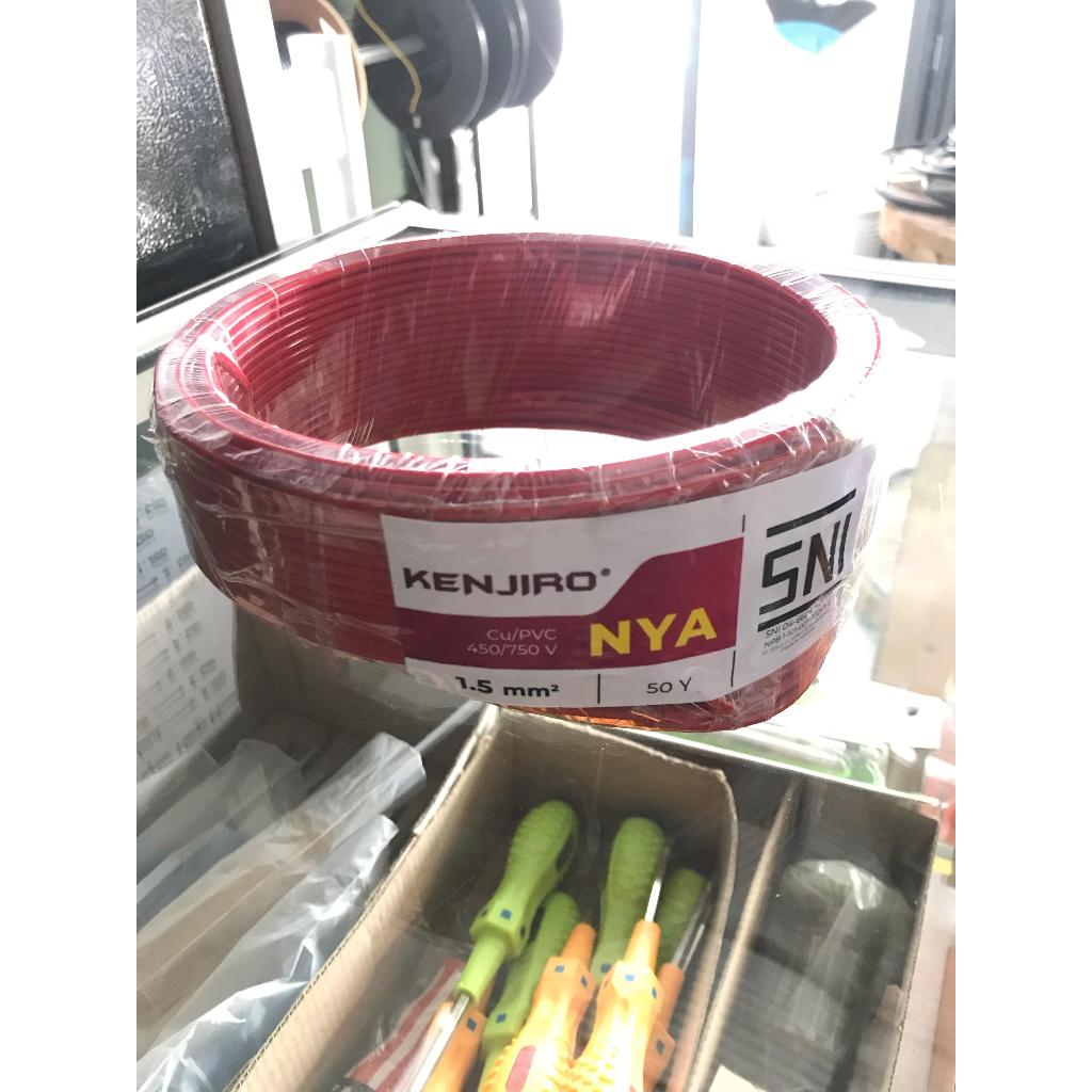 Kabel Listrik Tunggal Kawat NYA Kenjiro 2,5mm Tembaga Murni SNI / Kabel Tunggal