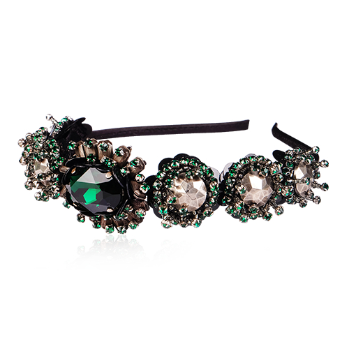 Aidan and Ice - Emerald Flower Headband