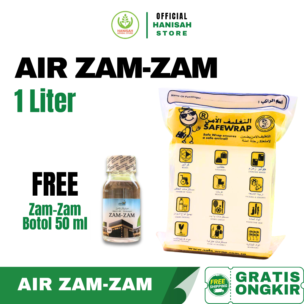 

AIR ZAM-ZAM 1 LITER | Air Zam-Zam Asli 100 % | 1 Liter Asli Original Barcode