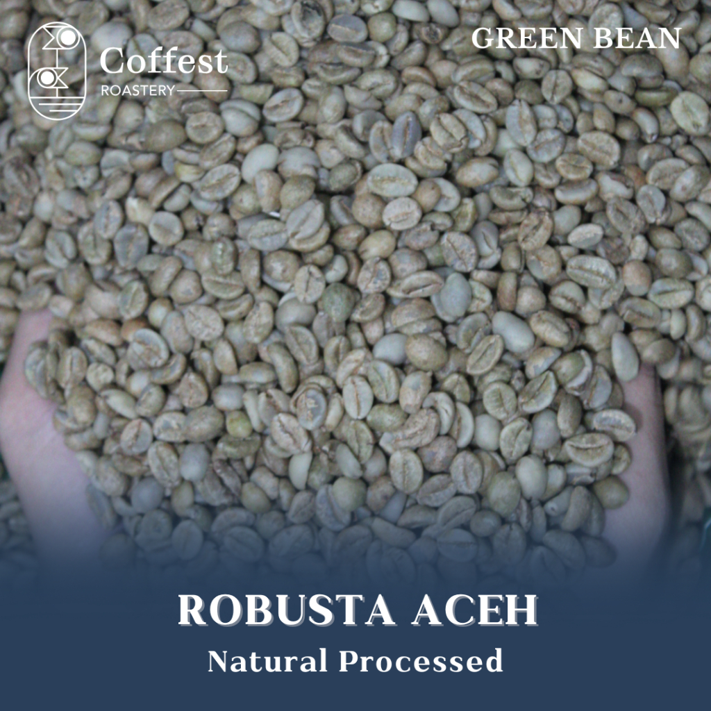 

Green Bean Robusta Aceh Gayo - Grade 1 - Biji Kecil - Natural Processed - 1 kg
