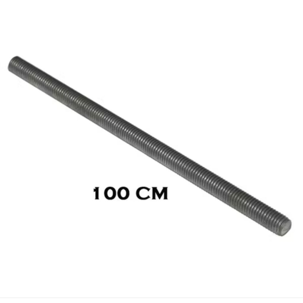 Long Drat M8 X 100 Besi Drat Ulir 8mm