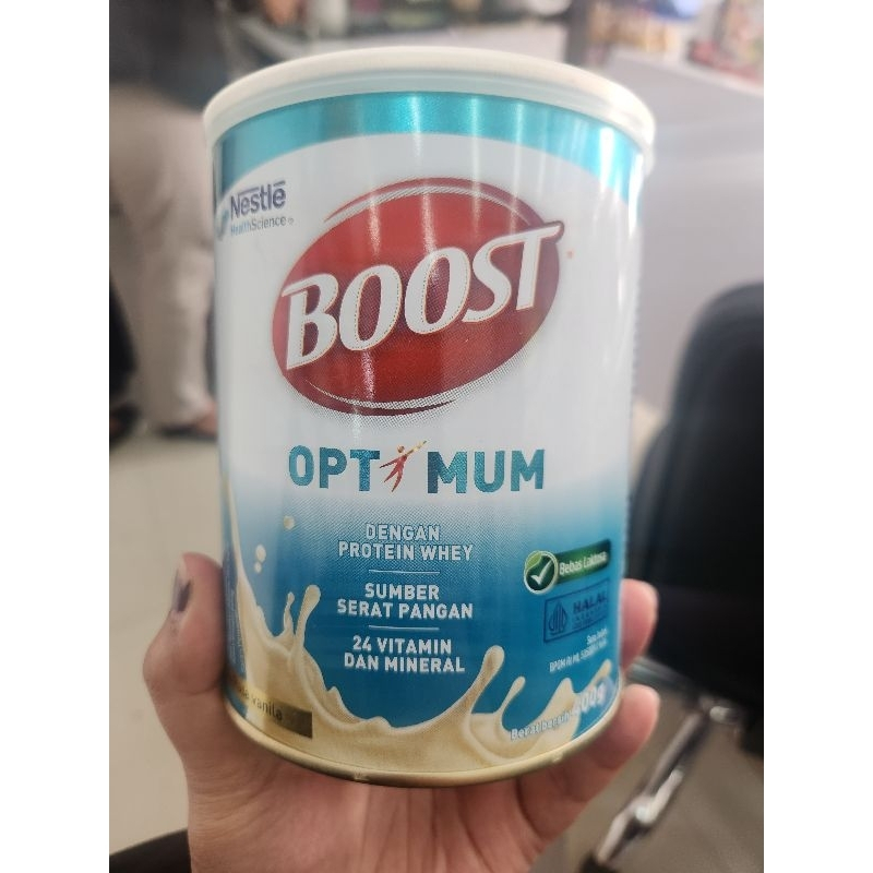 

[oddsolshop] pekanbaru/Nestle Boost Optium 400GR Protein Whey Drink Susuk Bubuk Minum Instan Kaleng