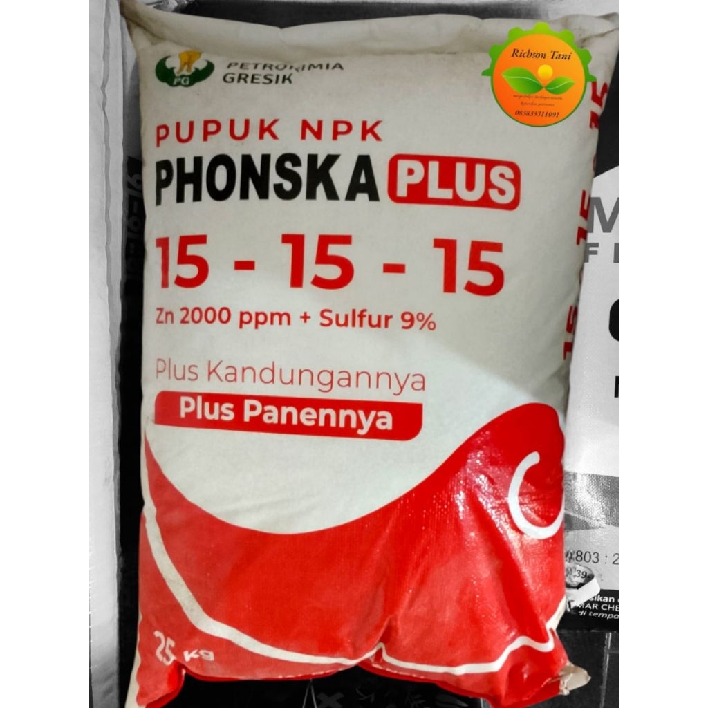 Pupuk NPK Phonska Plus 25 Kg Kemasan Original Pabrik