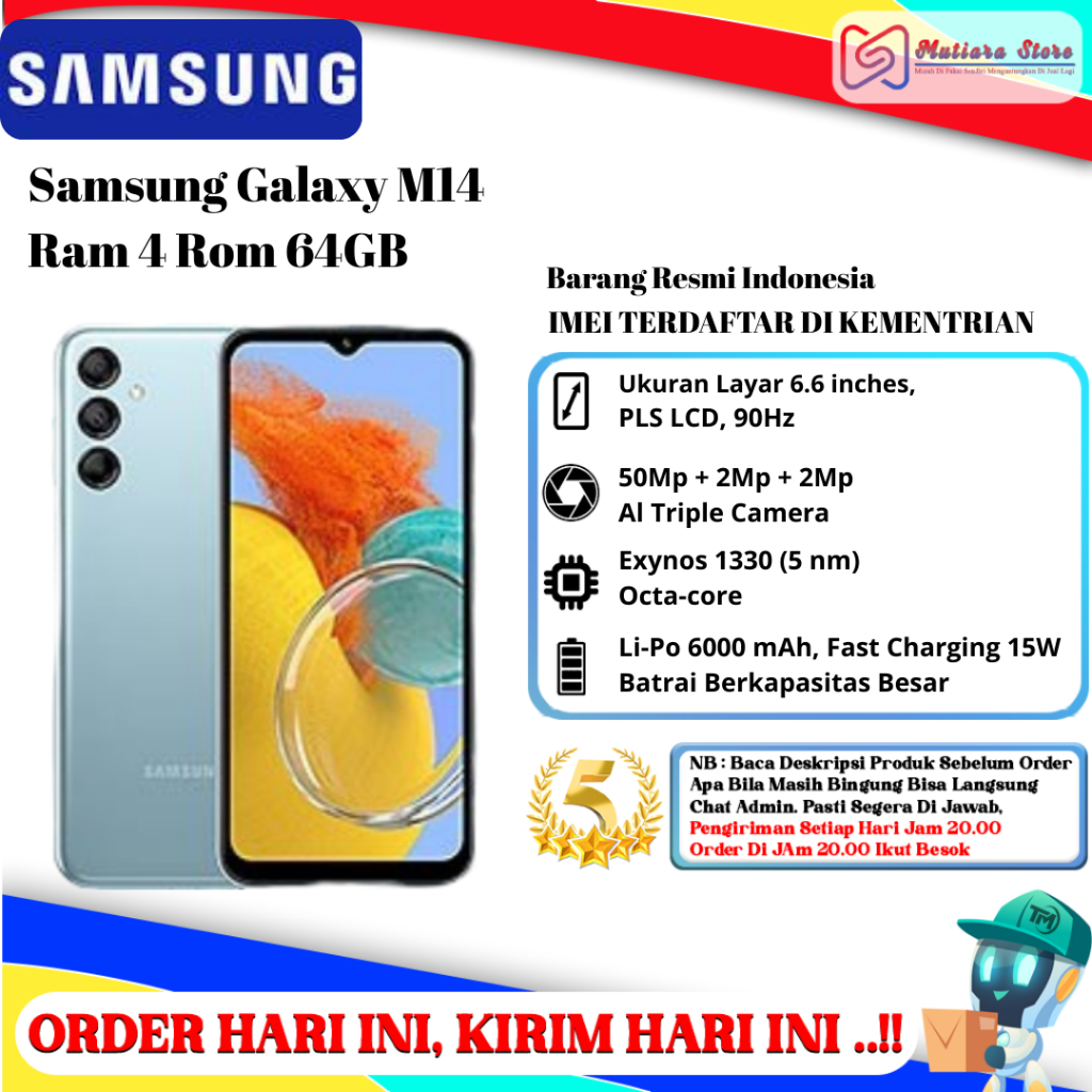 Samsung M14 5G Ram 4GB Rom 64GB | 128GB