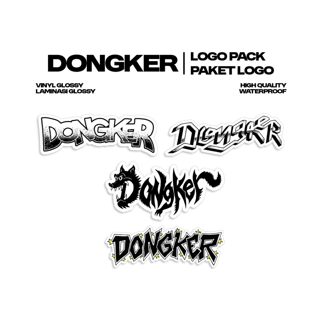 

Dongker - Logo Pack | Stiker Band | Sticker Vinyl | Stiker Helm | Stiker Tumbler | Stiker Dongker