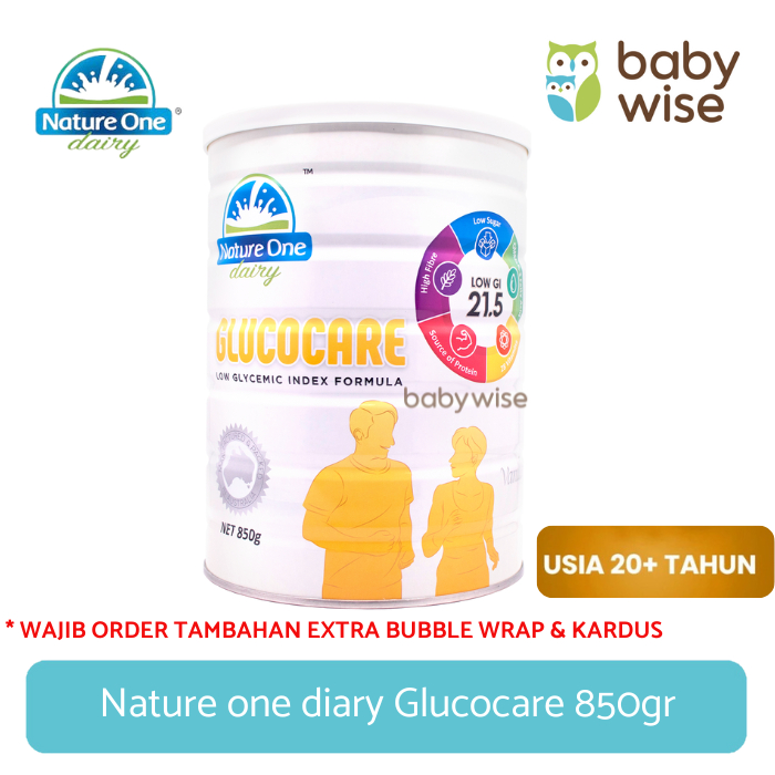 

Nature one diary Glucocare 850gr Susu Bubuk Dewasa - Anti Diabetes Rendah Gula
