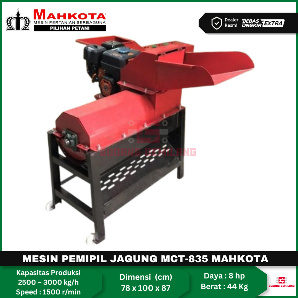 Mesin Pemipil dan Perontok Jagung Mahkota MCT-835