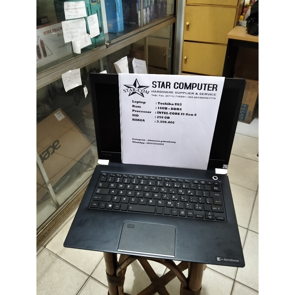 TOSHIBA DYNABOOK U63 GEN 6 + RAM 16GB + SSD 256GB
