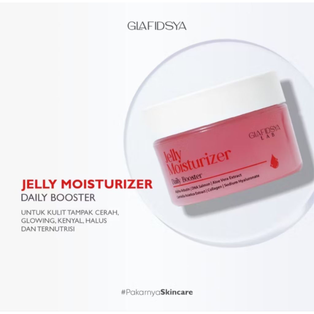 

jelly mouisturizer daily booster glafidsya pencerah wajah,mengurangi jerawat/ flek hitam