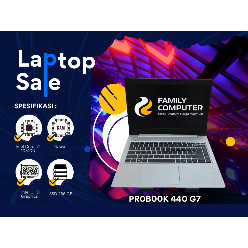 HP PROBOOK 440 G7|CORE I7 10510U|16GB/256GB