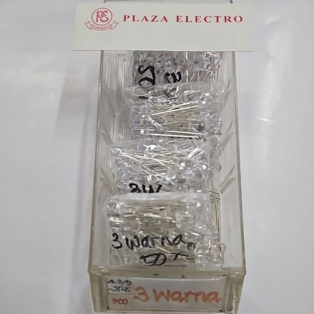 LAMPU LED 5MM 5 MM 3 WARNA - MERAH HIJAU BIRU