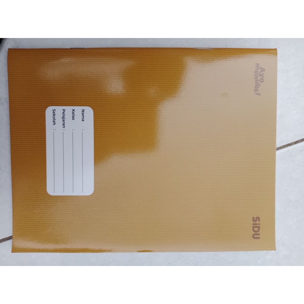 

Buku tulis SIDU eceran cover coklat 40 lembar