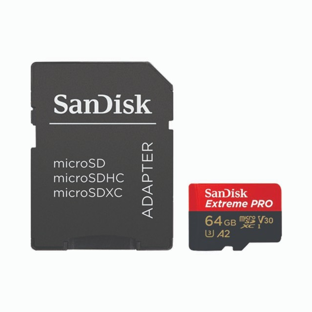 Micro SDXC Sandisk Extreme Pro U3 V30 200MB/s + SD Adaptor – Ideal untuk Smartphone, Drone & Kamera