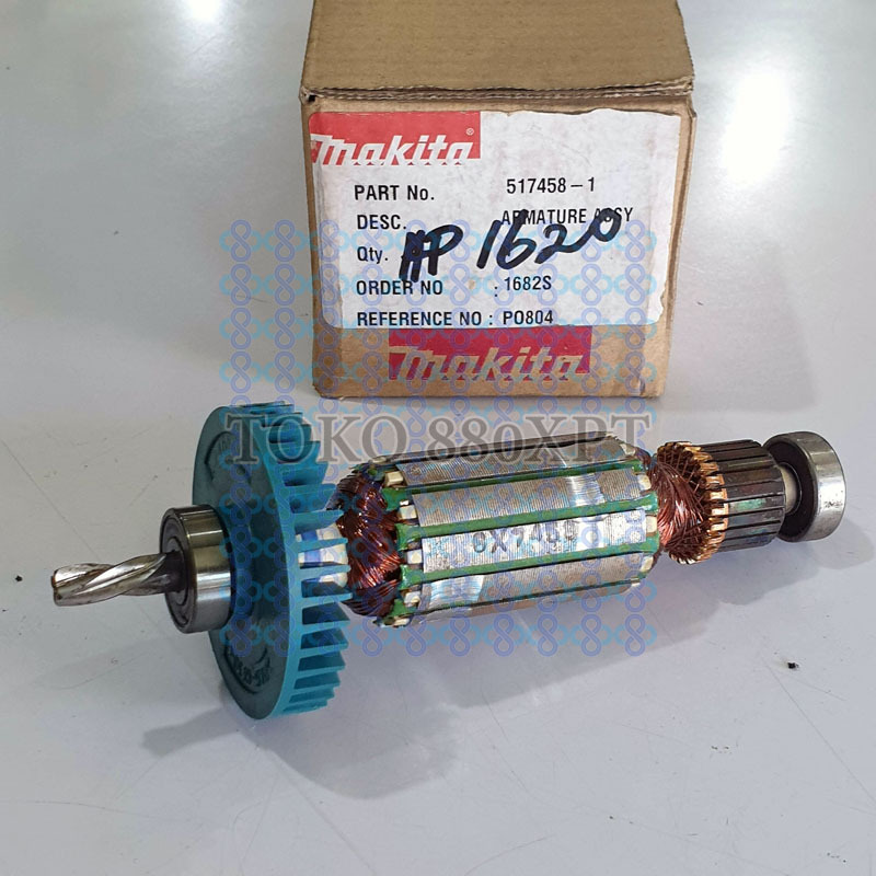 Armature Angker Rotor Makita HP1620 HP 1620 Bor Beton 517458-1