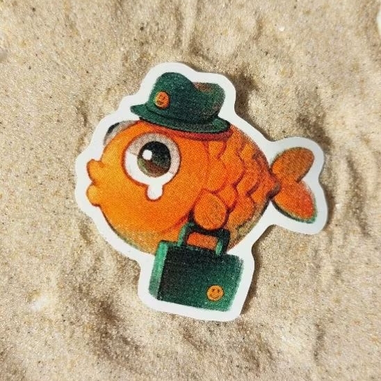 

animal sticker, fish sticker