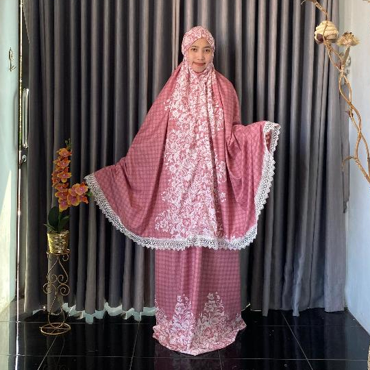 Mukena AYASHA Motif Katun Premium