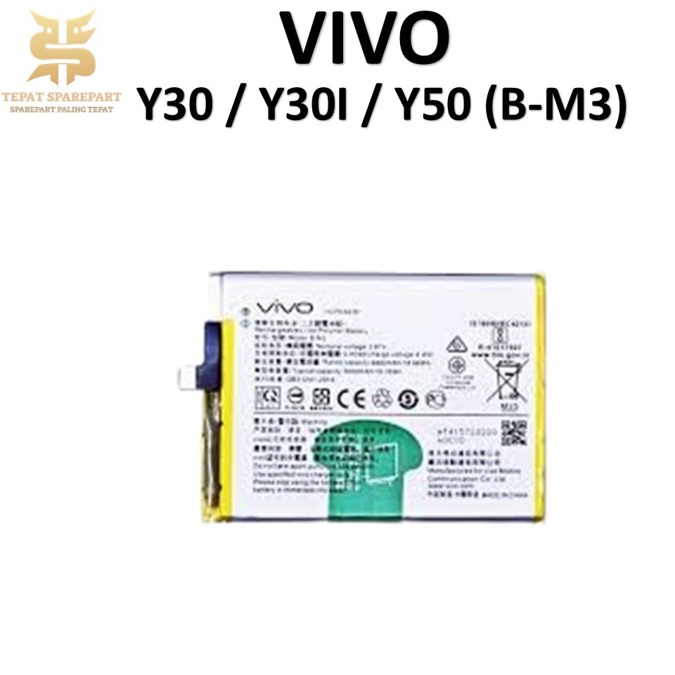 BATERAI VIVO B-M3 VIVO Y30/Y30I/Y50 PRO Batre Batrai Baterai ORIGINAL 100%