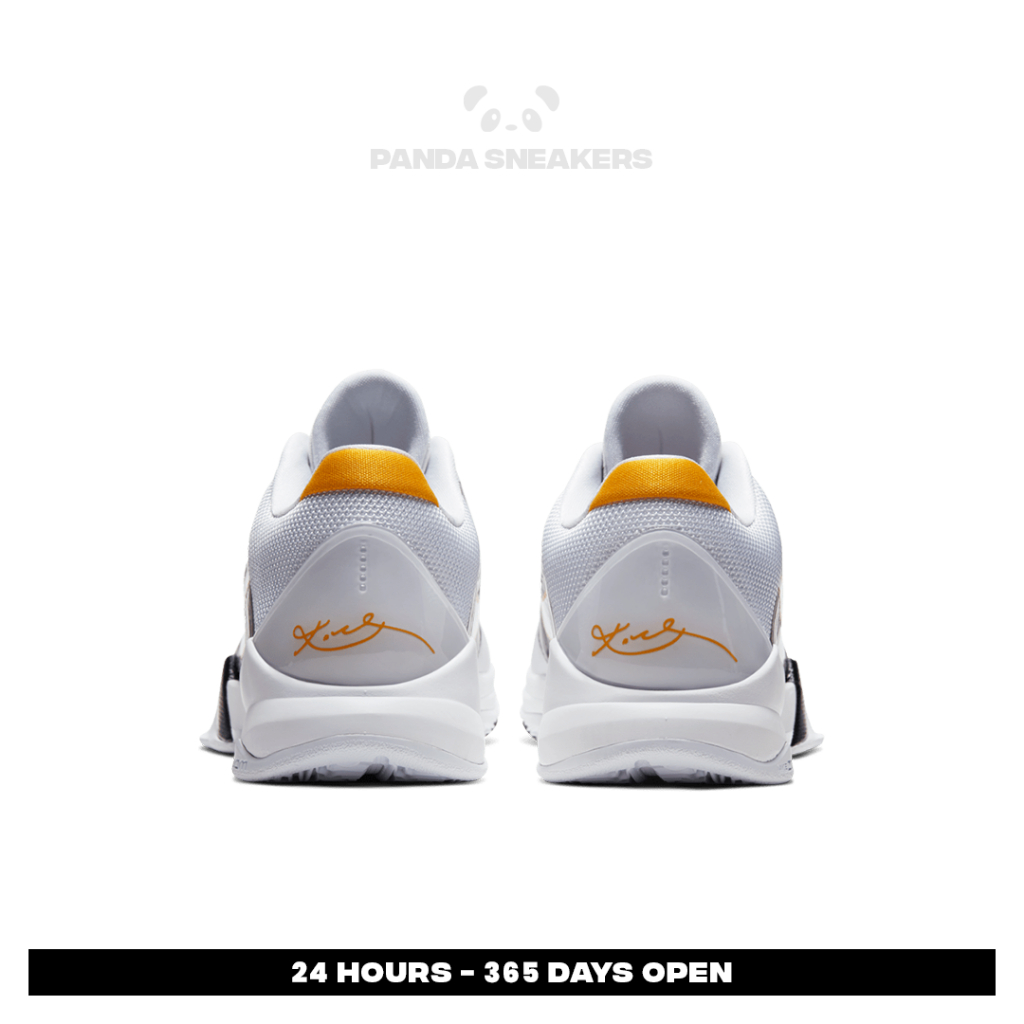 BESTPROMO Sepatu Basket Zoom Kobe 5 Protro Bruce Lee Alternate White Casual Gym Olahraga Joging Pria