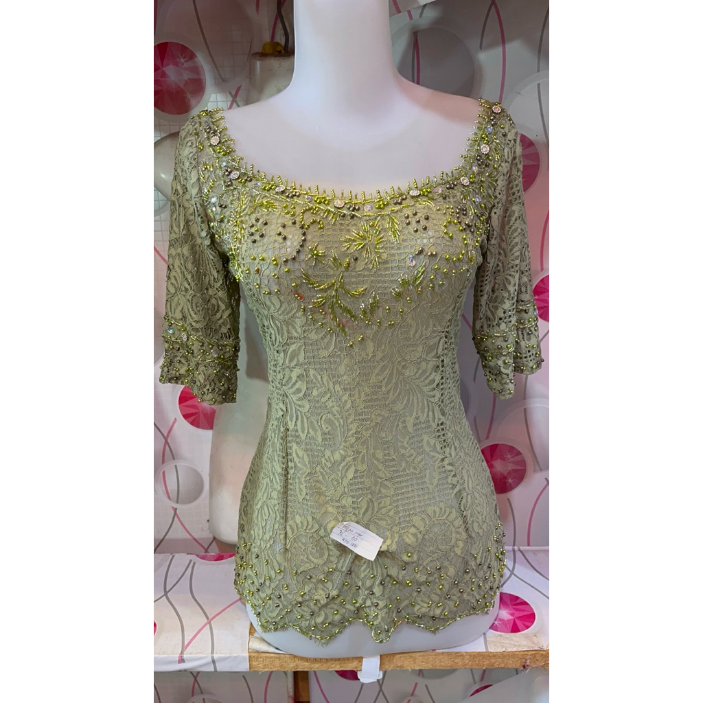 ||Kebaya Hijau Sage Wisuda dll||