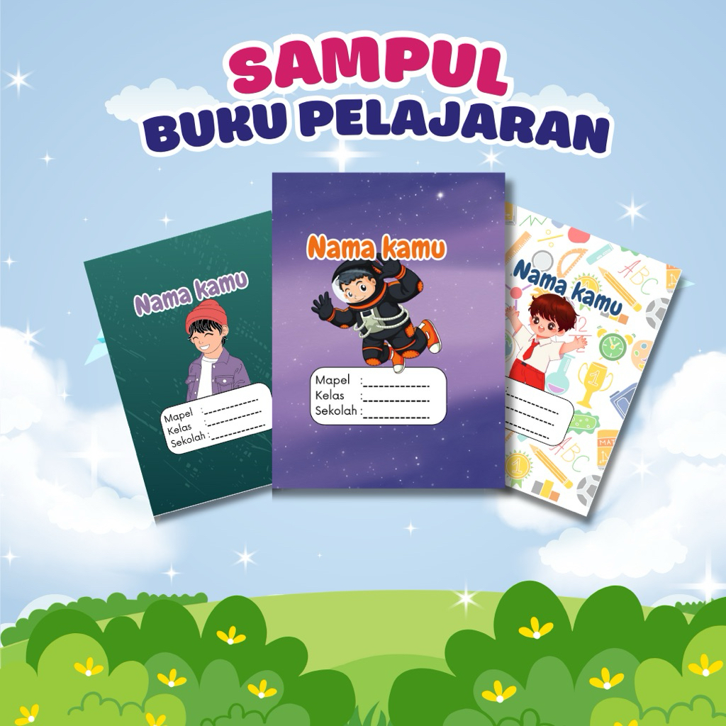 

Sampul Buku Laki Laki Custom Part 3 - Isi 10 pcs Cover buku Sampul buku Kecil Standart Sidu sampul cover buku tulis siswa sekolah kelas TK SD SMP SMA