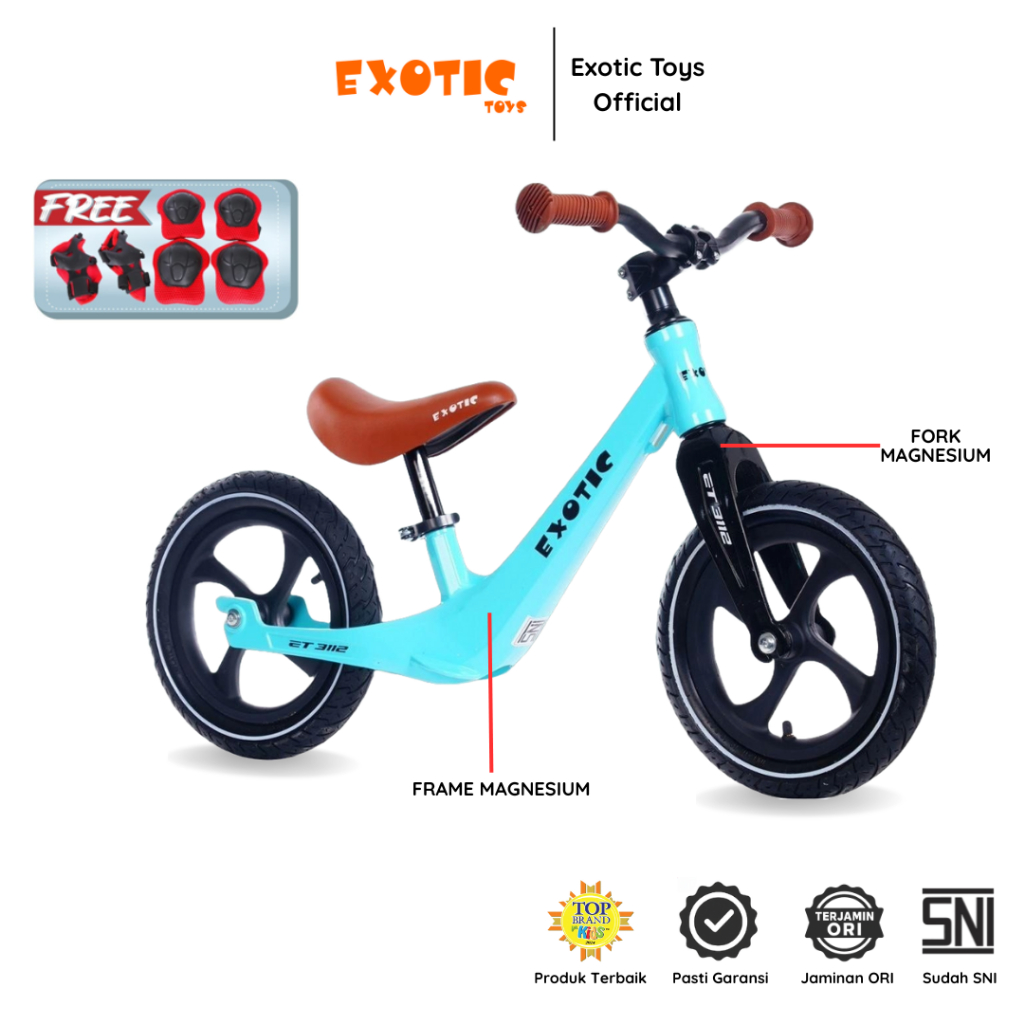 Exotic Toys Balance Bike Sepeda Anak Tanpa Pedal ET-3112