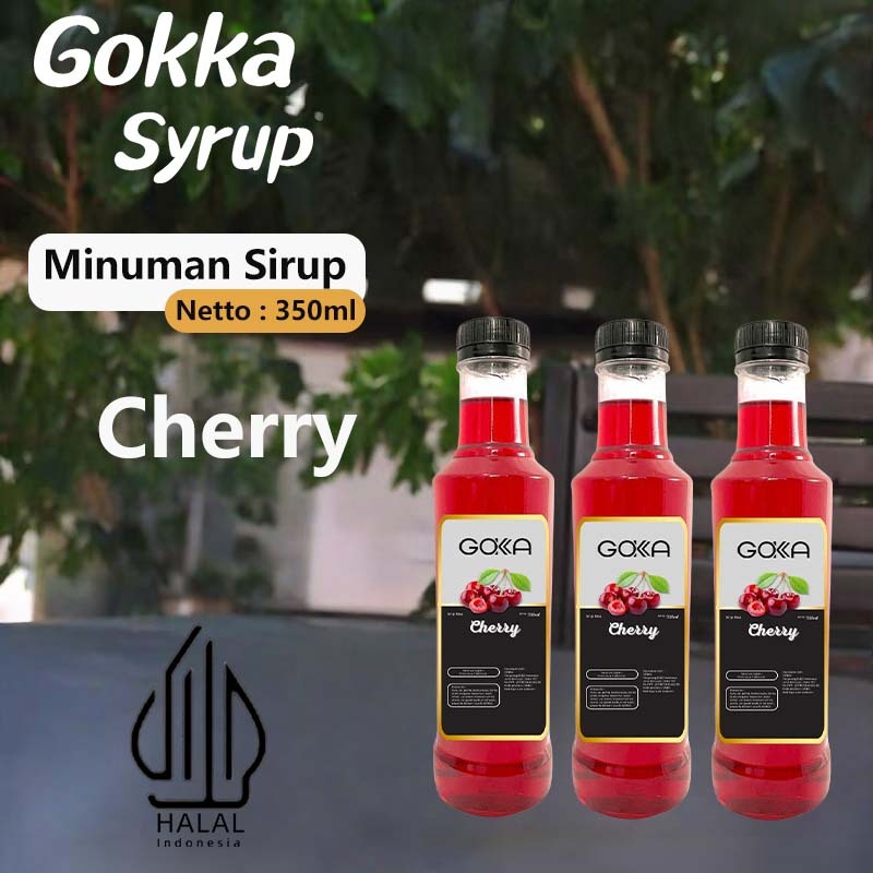 

GOKKA Sirup Minuman Rasa Cherry 350ml Syrup / Cherry Juice