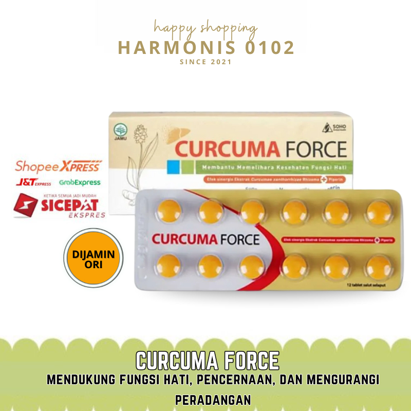 Curcuma Force 1 Strip Penambah Nafsu Makan Orang Dewasa Suplemen Gemuk