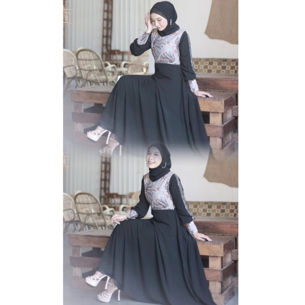 Gamis batik premium batik modern dress batik