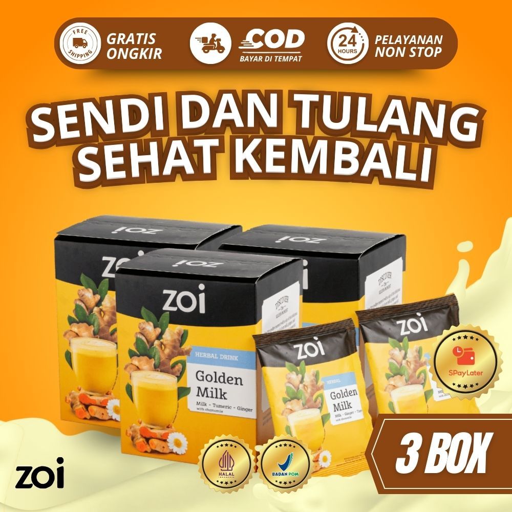 

[HEMAT 3 BOX] ZOI Golden Milk Susu Kambing Jahe Kunyit – Obat Herbal Segala Penyakit